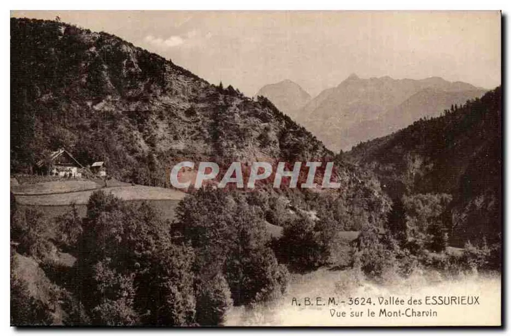 Tal der Essurieux — Ansicht des Mont-Charvin — A.B.E.M. - 3624 - Vorderseite
