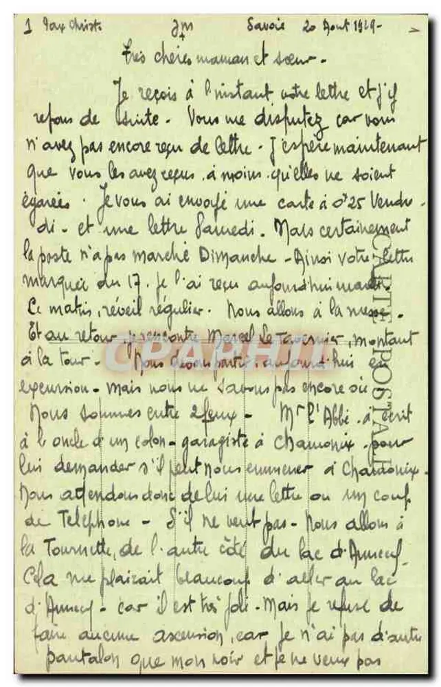 ALBERTVILLE — Un Chalet dans la Montagne — Phot. Gambier-Maçon, Édit. Espostelle - Verso