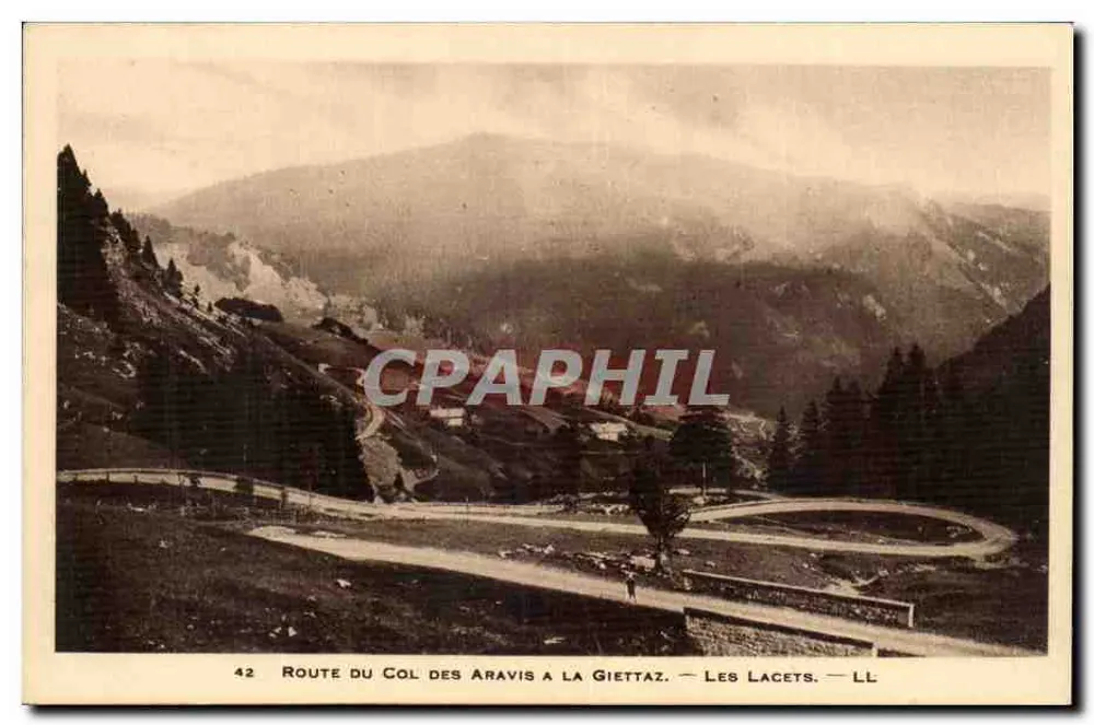 Route du Col des Aravis nach La Giettaz — Die Schleifen — LL — n°42 - Vorderseite