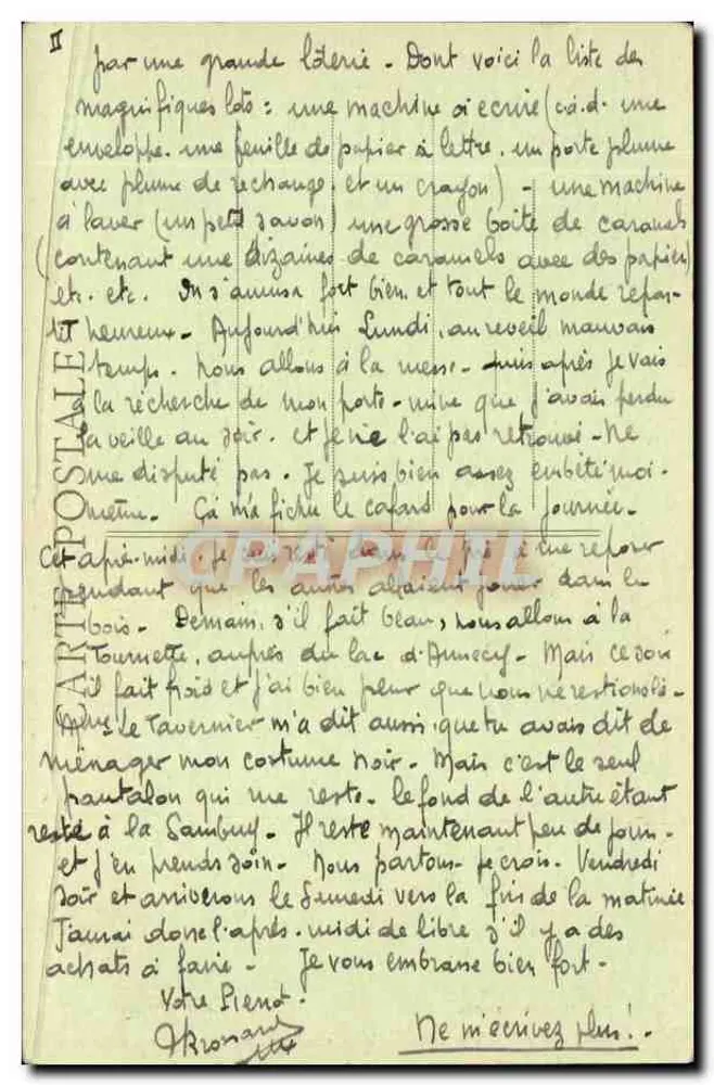 Albertville — Conflans - Eine Gasse in den alten Mauern — Verlag Lapostelle - Rückseite