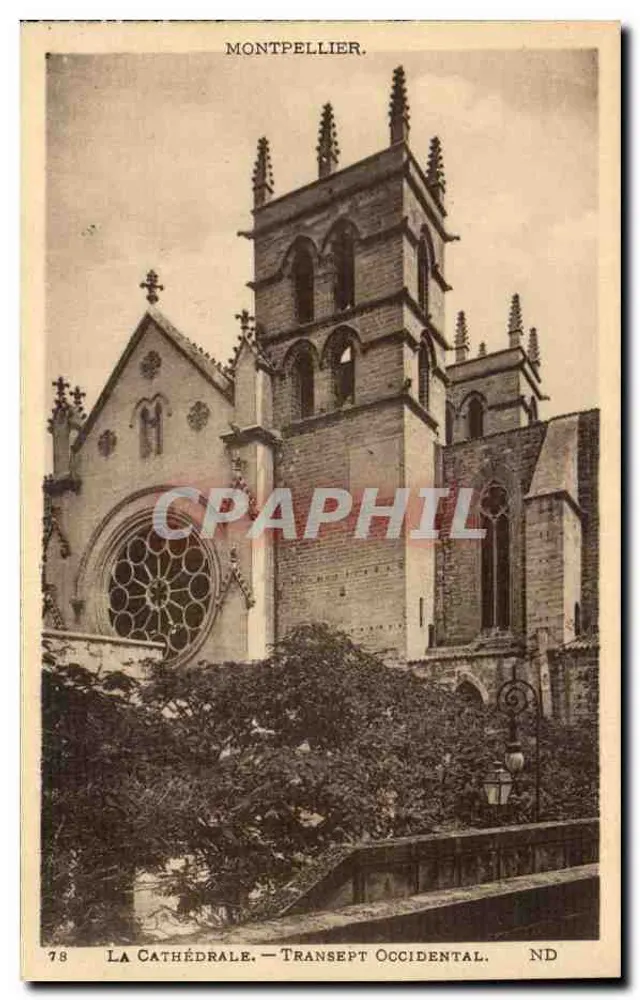 Montpellier. — A Catedral. — Transepto Ocidental — ND — N°78 - Frente