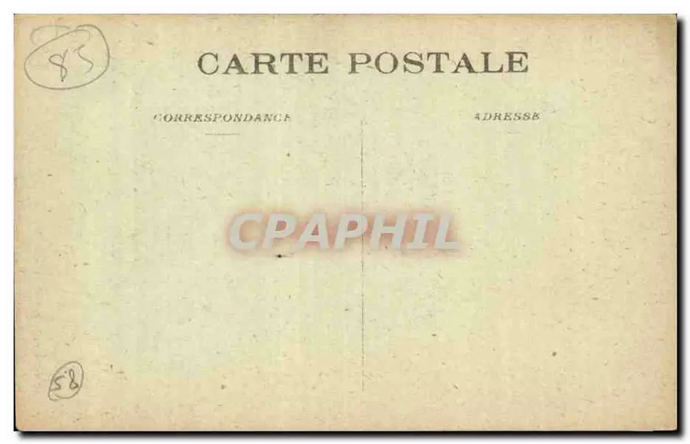 Sablaïse — Frau im traditionellen Kleid mit Korb — Verlag Pons - Cliché Amiaud - Rückseite