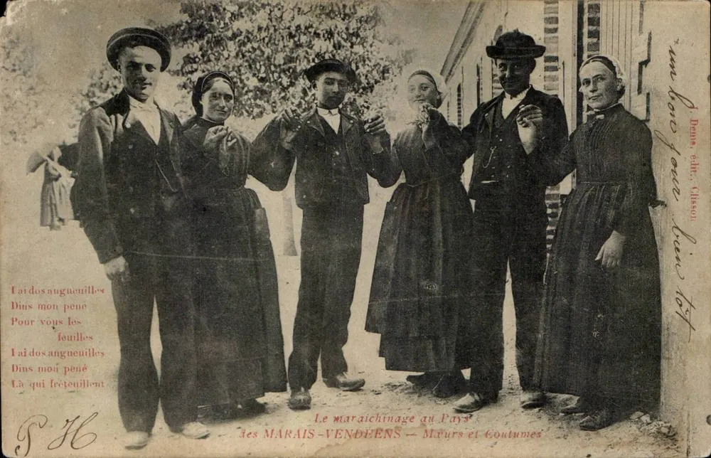 O cultivo de hortaliças no País dos MARAIS-VENDEENS — Costumes e Tradições — editor Glisson - Frente