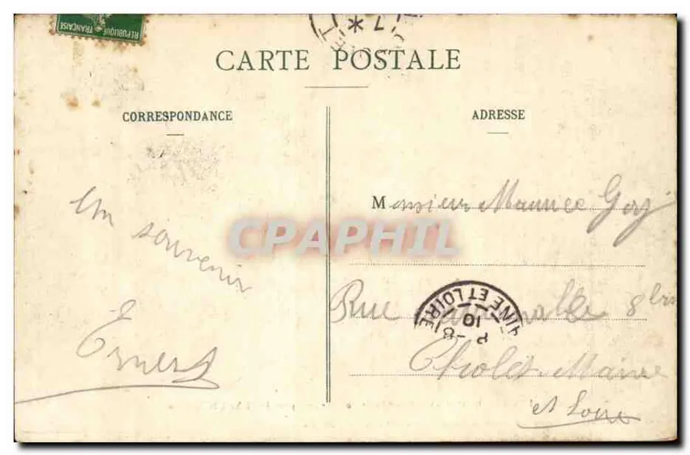Les Sables-d'Olonne - Abfahrt der Boote zur Sardinenfischerei - Edition Lucien Amand, Nr. 1608 - Rückseite