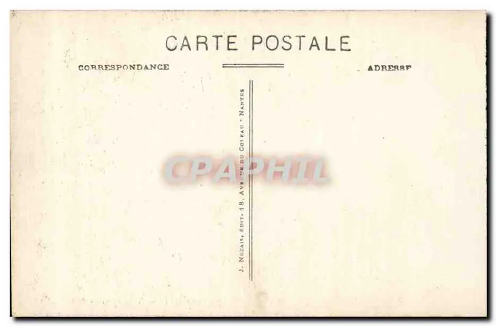 LES SABLES-D'OLONNE - Neugierige, die Wellen auf dem Damm brechen sehen — J. Nozair, Nr. 125 - Rückseite