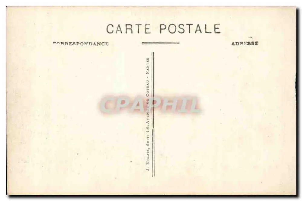 Les Sables-d'Olonne - Wyjście z portu — J. Nocais, wydawca, Nantes - Rewers