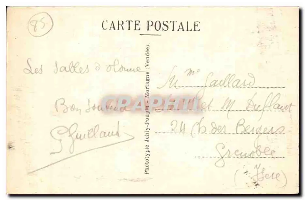 Trajes Sablais — 44. — Fototipo Jehly-Foupin - Verso