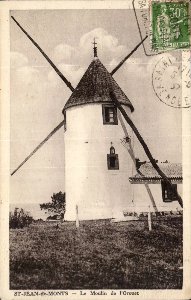 ST-JEAN-de-MONTS — Ansicht des Mühlen von Orouet — Edition Leron - Vorderseite