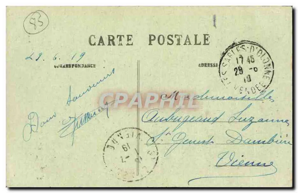 Lilly — Les Sables-d'Olonne — Lucien Amiaud, n°6080 - Verso