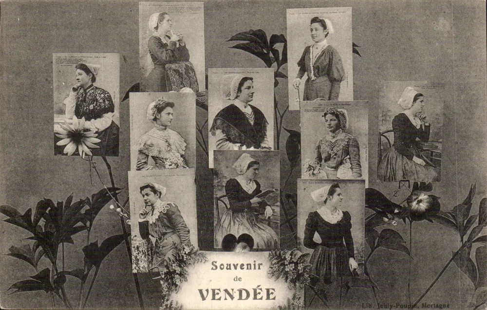 Pamiątka z VENDÉE — Miejsce: Mortagne — Wydawca: Jéhily-Poupin - Awers