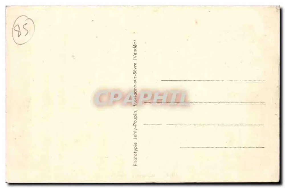 Verlassene alte Kapelle, genannt die Auménérie — Maillézais (Vendée) — Nr. 1034 - Rückseite