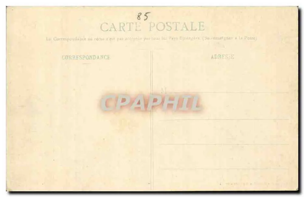 Les Sables-d'Olonne - Panorama da Praia (Lado Oeste) — Edição das Novas Galerias - N° 74 - Verso
