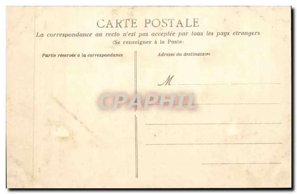 Noirmoutier — Der Holz des Stuhls am Anlegeplatz — L.N. 43 — Couillon, phot. Verlag - Rückseite