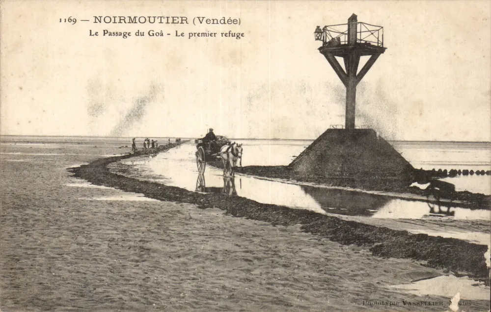Noirmoutier (Vendée) — Der Passage du Goâ — Erster Unterschlupf — Phototypie Vassellier, Paris, Nr. 1169 - Vorderseite