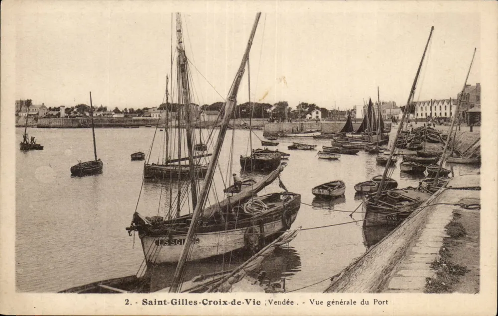 Saint-Gilles-Croix-de-Vic — Allgemeiner Blick auf den Hafen — Edition des Nouvelles Galeries des Sables - Vorderseite