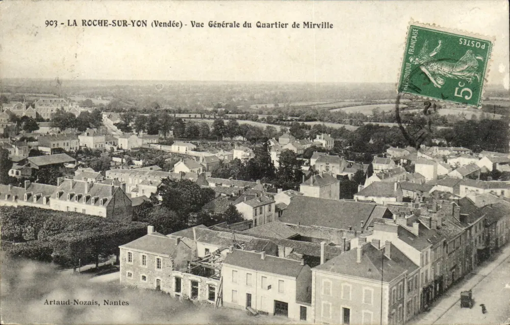 LA ROCHE-SUR-YON (Vendée) - Allgemeiner Blick auf das Viertel Mirville — Artaud-Nozaïs, Nantes - Vorderseite
