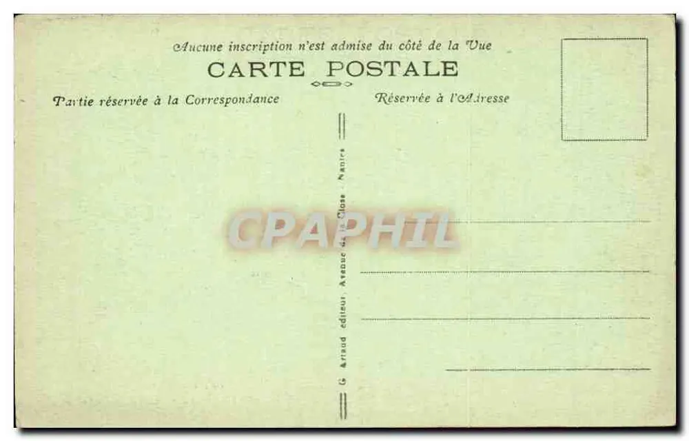 Ein Stück von Marats am Dorf am Ufer — Chalans, n°46 — G. Arraud Verleger - Rückseite