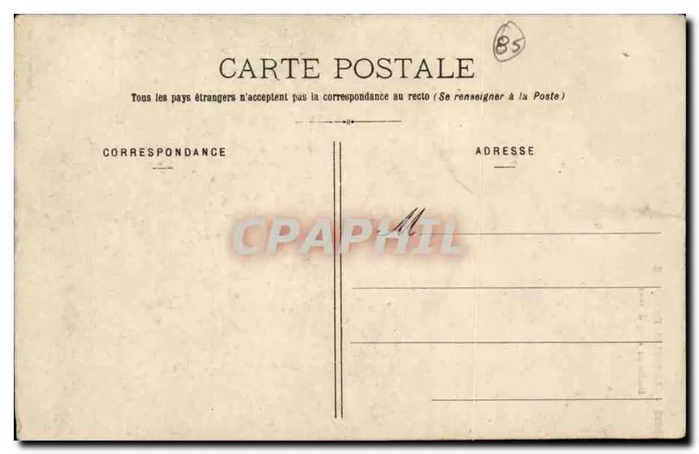 Les Sables d'Olonne — A Dama do vento — A. Duzoles, Nantes - Verso