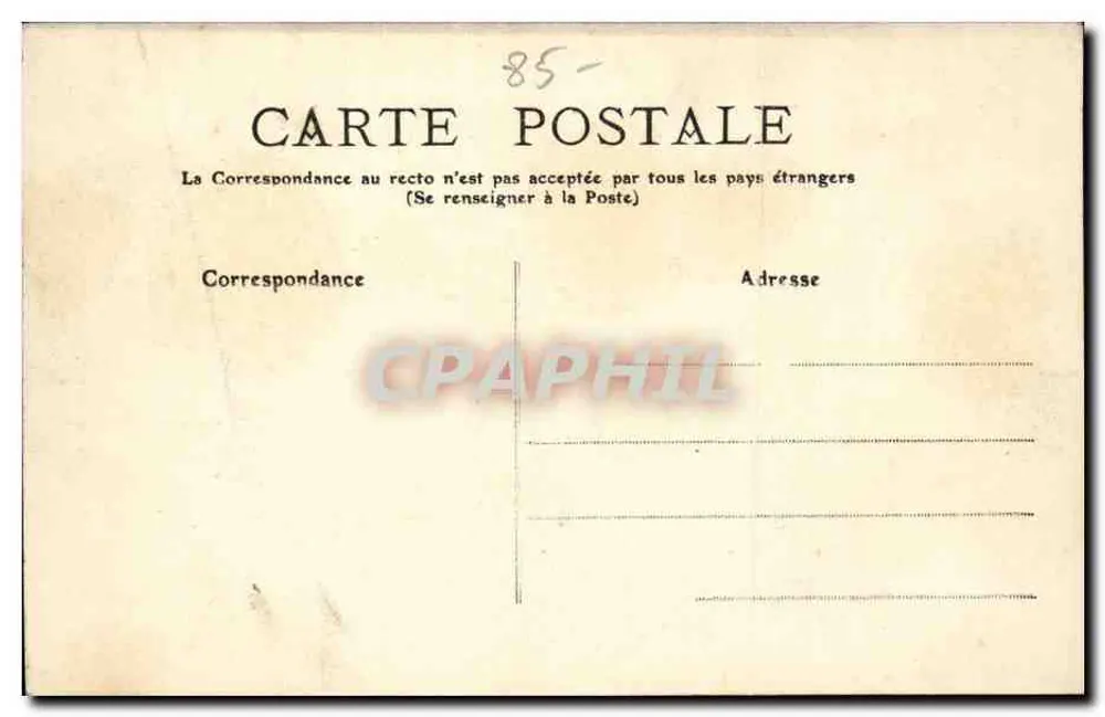 Les Sables-d'Olonne — A Pesca — A. Duclos, Nantes, n°826 - Verso
