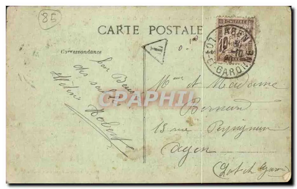 Les Sables-d'Olonne — O Sémaphore da Chaume — Editor Lignon - Verso