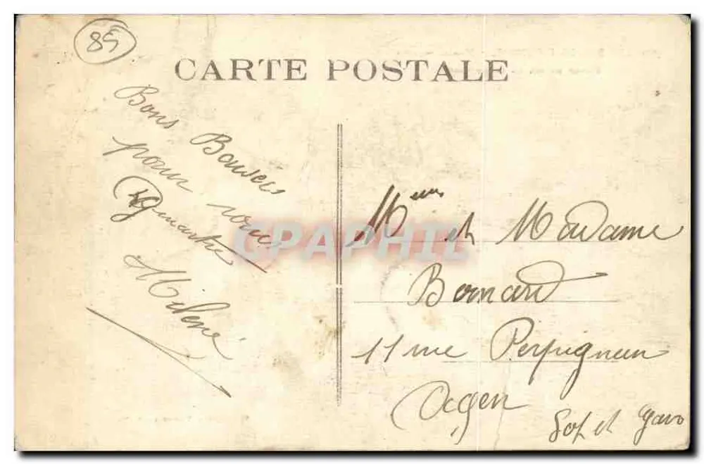 Les Sables-d'Olonne - Salzseen — Salzhaufen in Formation — Phototypie Vasselier, Nantes - Rückseite