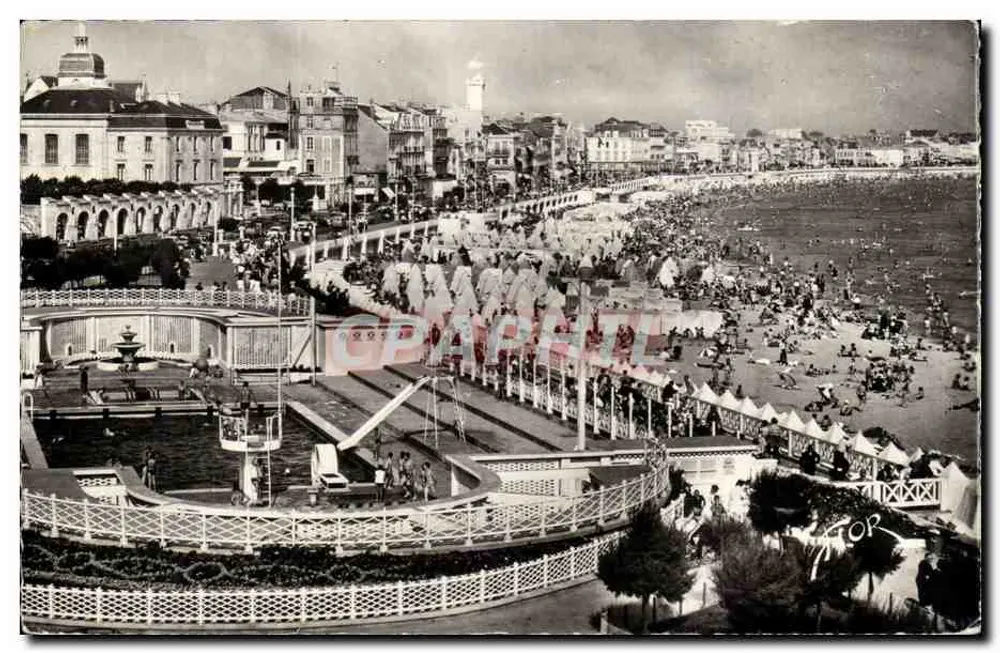 Les Sables-d'Olonne — De Strand en het Zwembad — Edities Artistieke Marocain Interdits - Voorkant