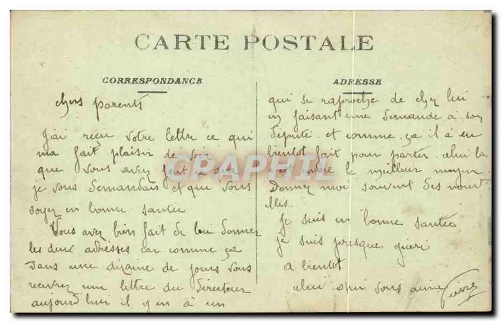 Les Sables-d'Olonne — Panorama der Stadt und des Hafens — Pons, Verlag - Rückseite