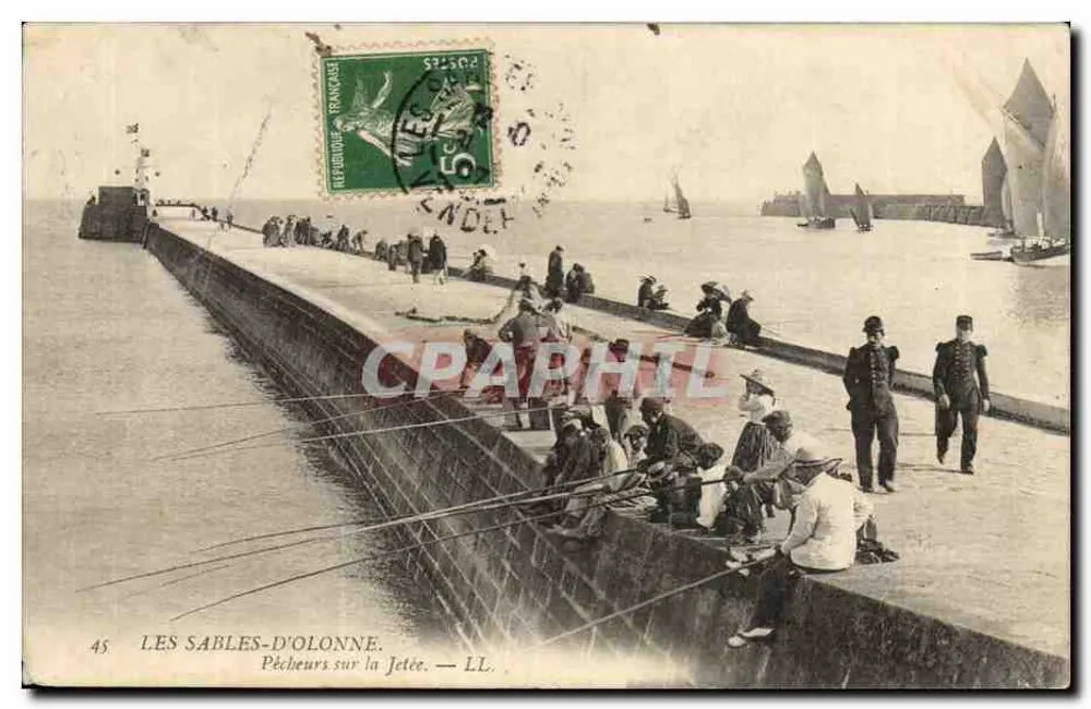 Les Sables-d'Olonne — Pescadores na Ponta — LL. n°45 - Frente