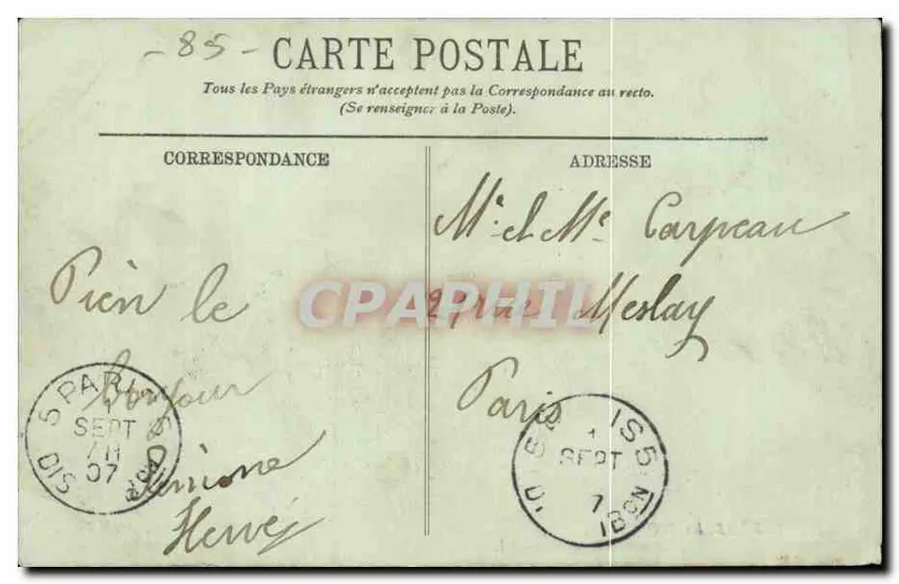 Les Sables-d'Olonne — Pescadores na Ponta — LL. n°45 - Verso