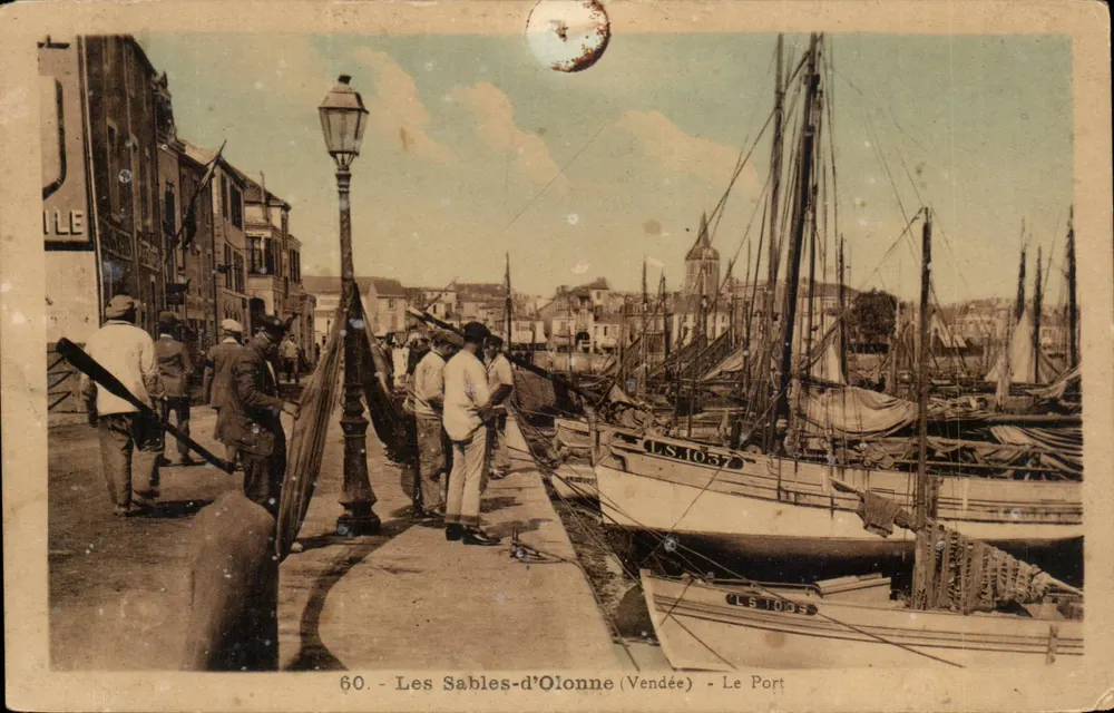 Les Sables-d'Olonne (Vendée) — Le Port — Phototypie Jehly-Poupin, Mortagne - Frente