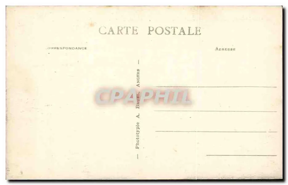 Les Sables-d'Olonne (Vendée) — Partida de um barco de pesca — A.B. - Verso