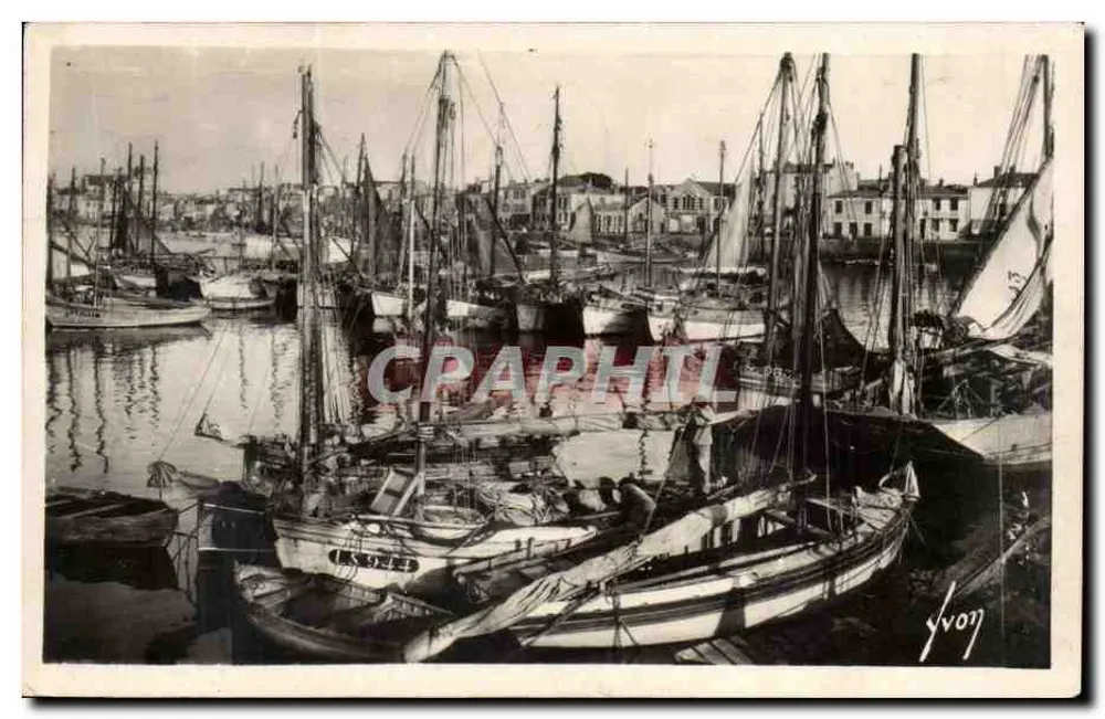 Les Sables-d'Olonne (Vendée) — Um canto do porto — Éditions d'Art, Peris - Frente