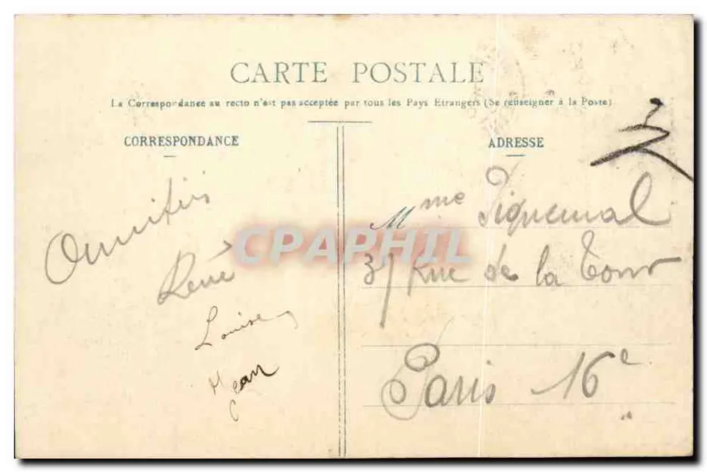 Pontoise - Święty Maclou — wydawca E. Rigault, Pontoise - Rewers