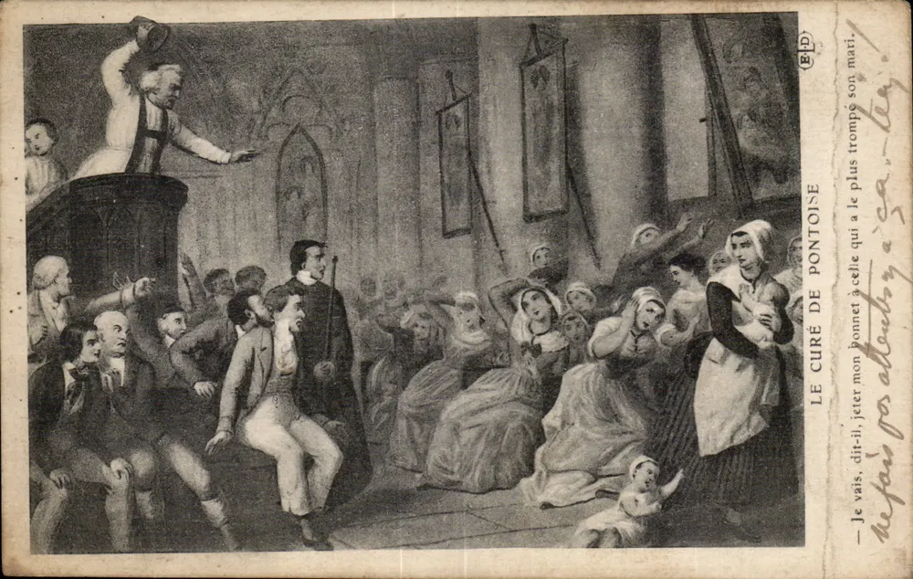 O cura de Pontoise — cena cômica em uma igreja — editor E(D) n° 104 - Frente