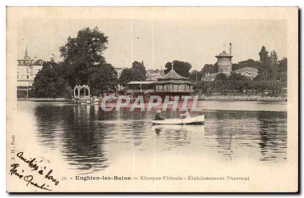 Enghien-les-Bains — Chinesischer Pavillon — Thermalbad — E. H. Paris - Vorderseite