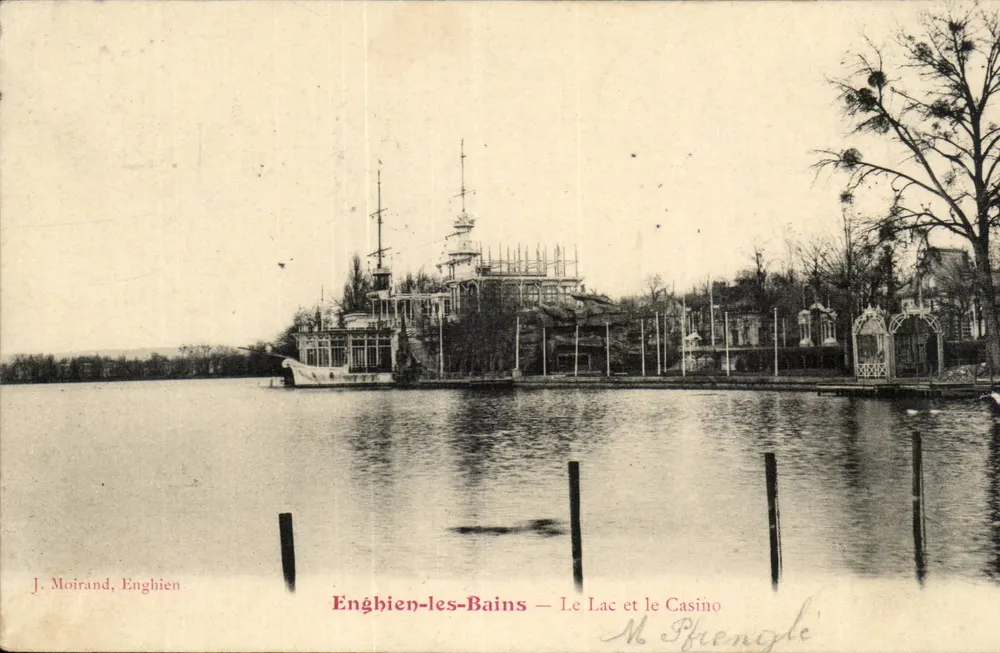 Enghien-les-Bains — Der See und das Casino — J. Moirand, Enghien - Vorderseite