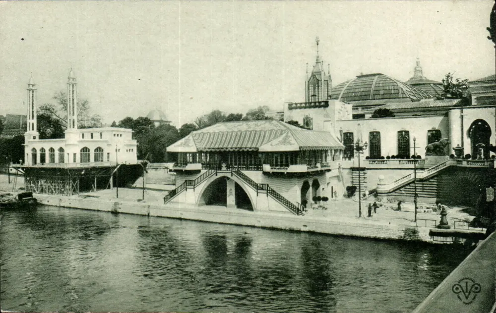 Britischer Pavillon und Restaurant — Weltausstellung 1900 — Éditions I. V. Phot. - Vorderseite