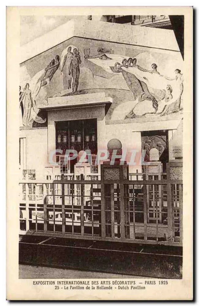 Internationale Ausstellung für Dekorative Künste — Pavillon der Niederlande — Paris 1925 - Vorderseite