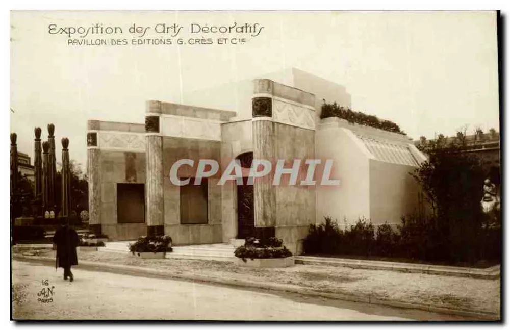 Exposition der Dekorativen Künste — Pavillon der Éditions G. Crès und Cie — Paris - Vorderseite