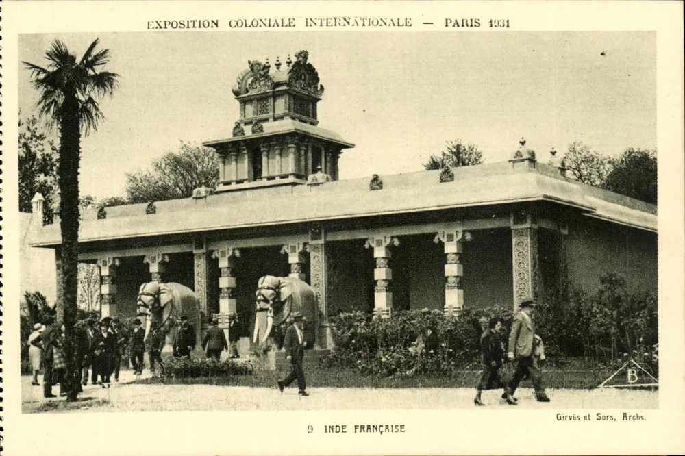 Internationale Kolonialausstellung — Paris 1931 — Französisch-Indien — Girvès et Sors, Archs. - Vorderseite
