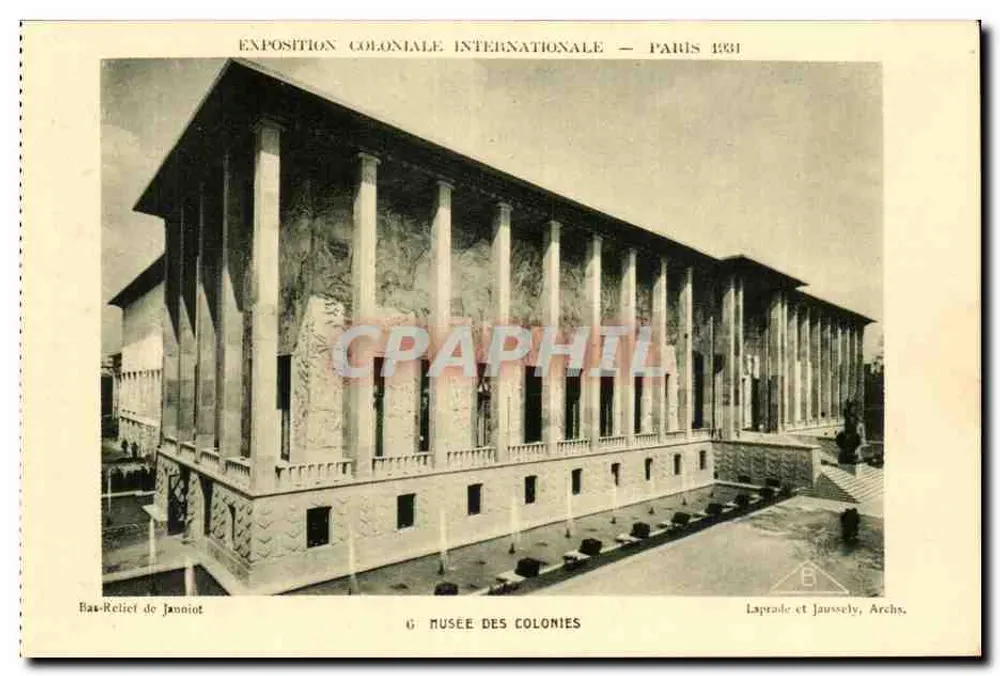 Museu das Colônias — Exposição Colonial Internacional — Paris 1931 — Laprade et Jaussely, Archs. - Frente