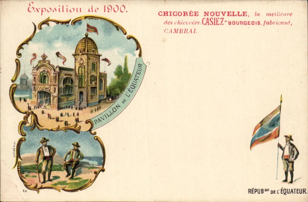 Exposition von 1900 — Pavillon des Äquators — Casiez-Bourgeois, Cambrai - Vorderseite