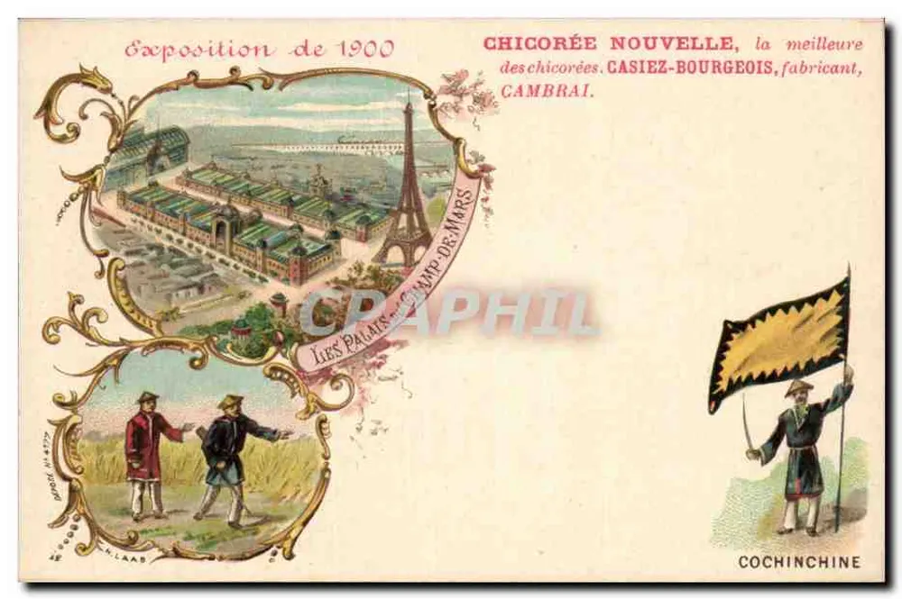 Ausstellung von 1900 — Die Paläste des Champ de Mars — Casiez-Bourgeois, Cambrai - Vorderseite