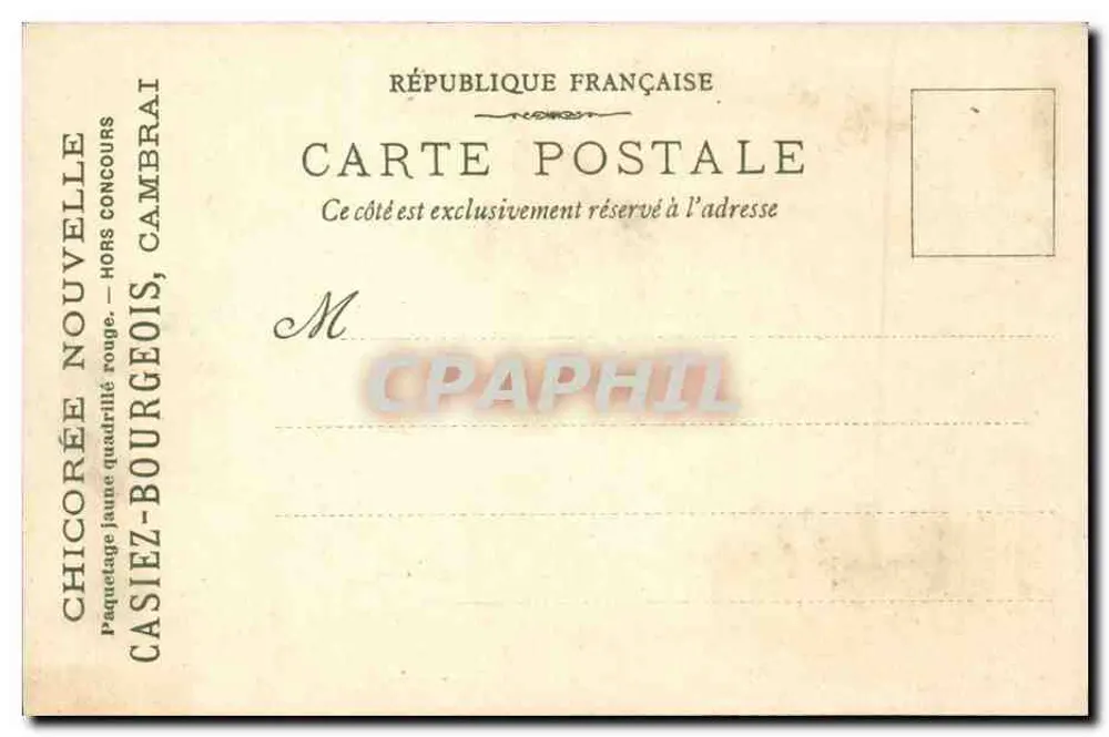 Ausstellung von 1900 — Die Paläste des Champ de Mars — Casiez-Bourgeois, Cambrai - Rückseite