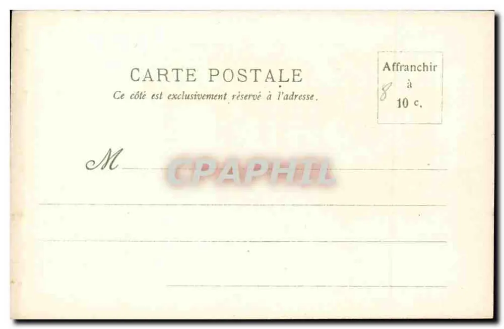 Perspectiva do Petit Palais — Exposição Universal de 1900 — editor não visível - Verso