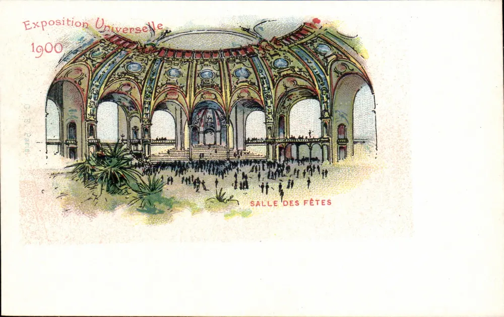 Weltausstellung 1900 — Saal der Feierlichkeiten — G. B. Paris - Vorderseite