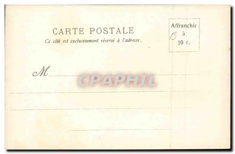 Palast der Kleider — Weltausstellung 1900 — F. Paris - Rückseite