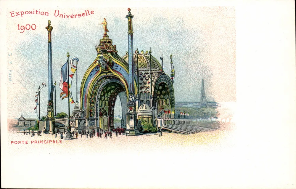 Haupttor — Weltausstellung 1900 — C. F. Paris - Vorderseite
