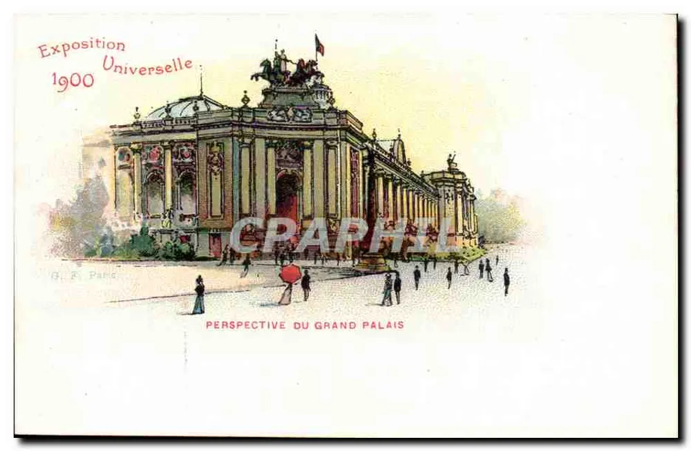 Weltausstellung 1900 — Perspektive des Grand Palais — G. F. Paris - Vorderseite