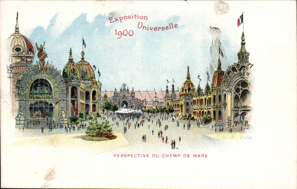 Perspectiva do Campo de Marte — Exposição Universal 1900 — G. F. Paris - Frente
